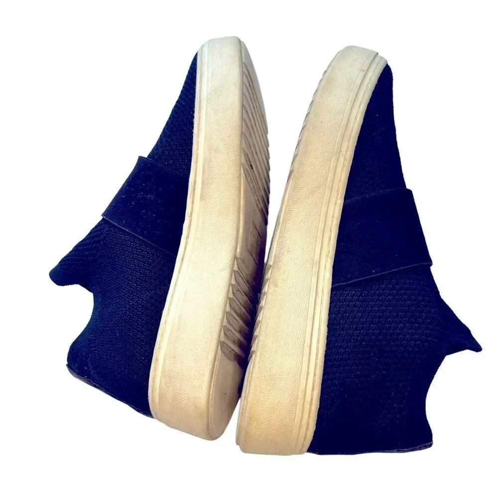 Eileen Fisher Pari Women's Blue Knitted Platform Slip-On sneakers size 7.5